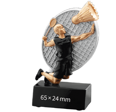 Badminton Racket and shuttlecocks made with Resin