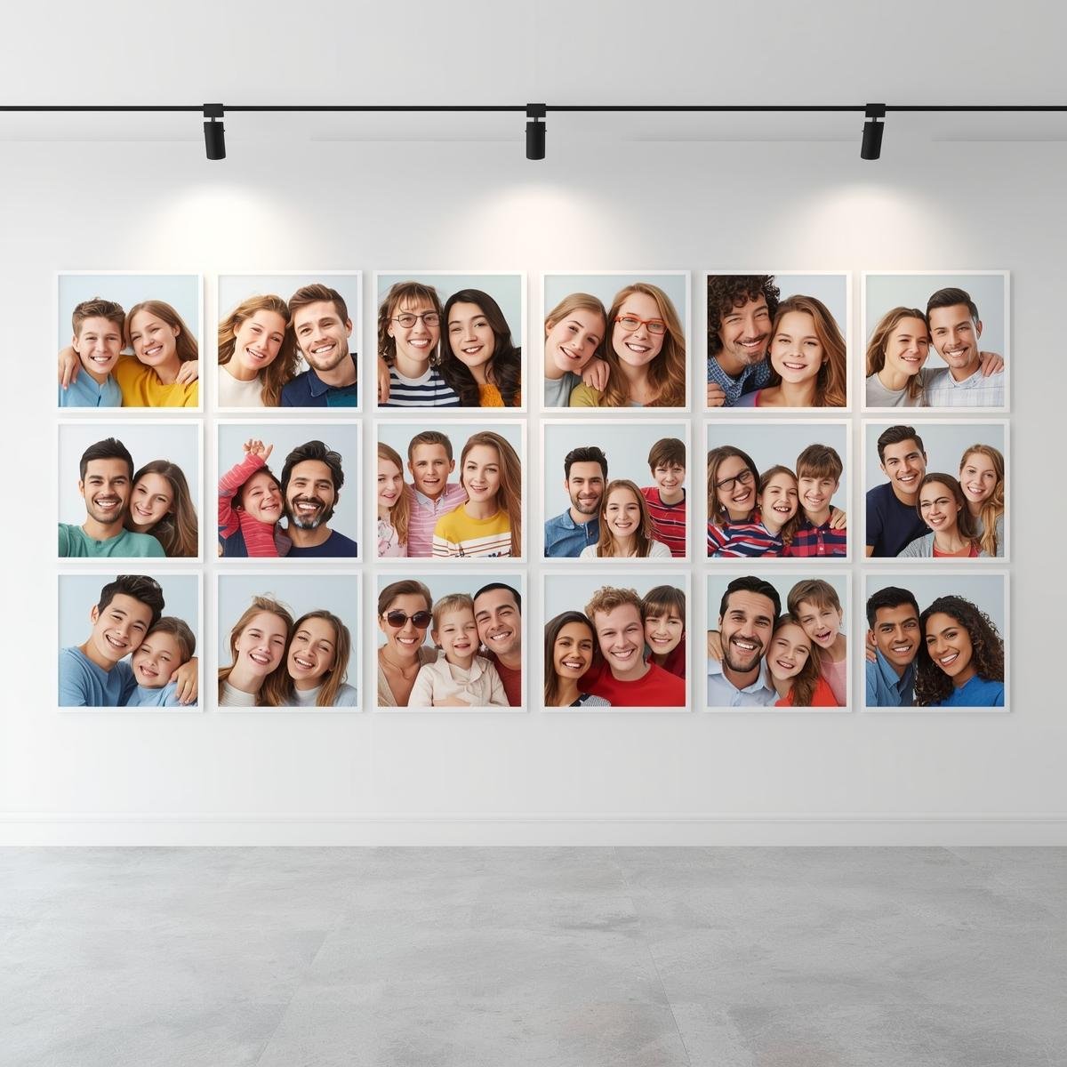 Aluminum Metal photo panels on wall
