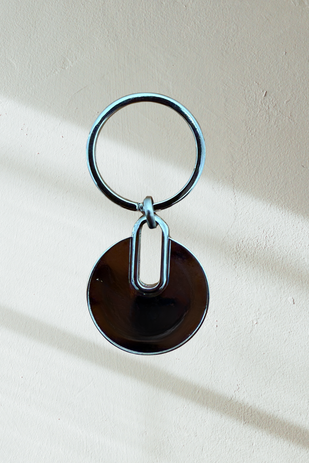 Personalized Metal engraved keyring/Keychain with text for gifting Circle shaped