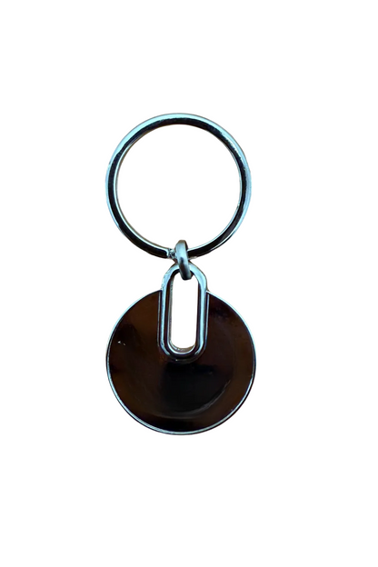 Personalized Metal engraved keyring/Keychain with text for gifting Circle shaped