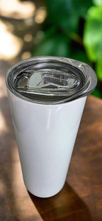 Photo printable Thermos Bottle with metal straw 590 ml / 20oz