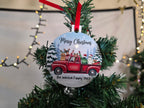 MDF christmas tree decoration - Circle 2 pc