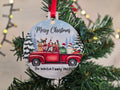 MDF christmas tree decoration - Circle 2 pc