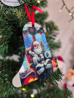 MDF christmas tree decoration -Bell Design 2pc