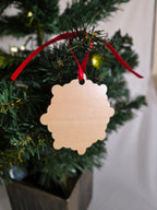 Snowflake ornament mdf 2pc