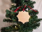 Snowflake ornament mdf 2pc