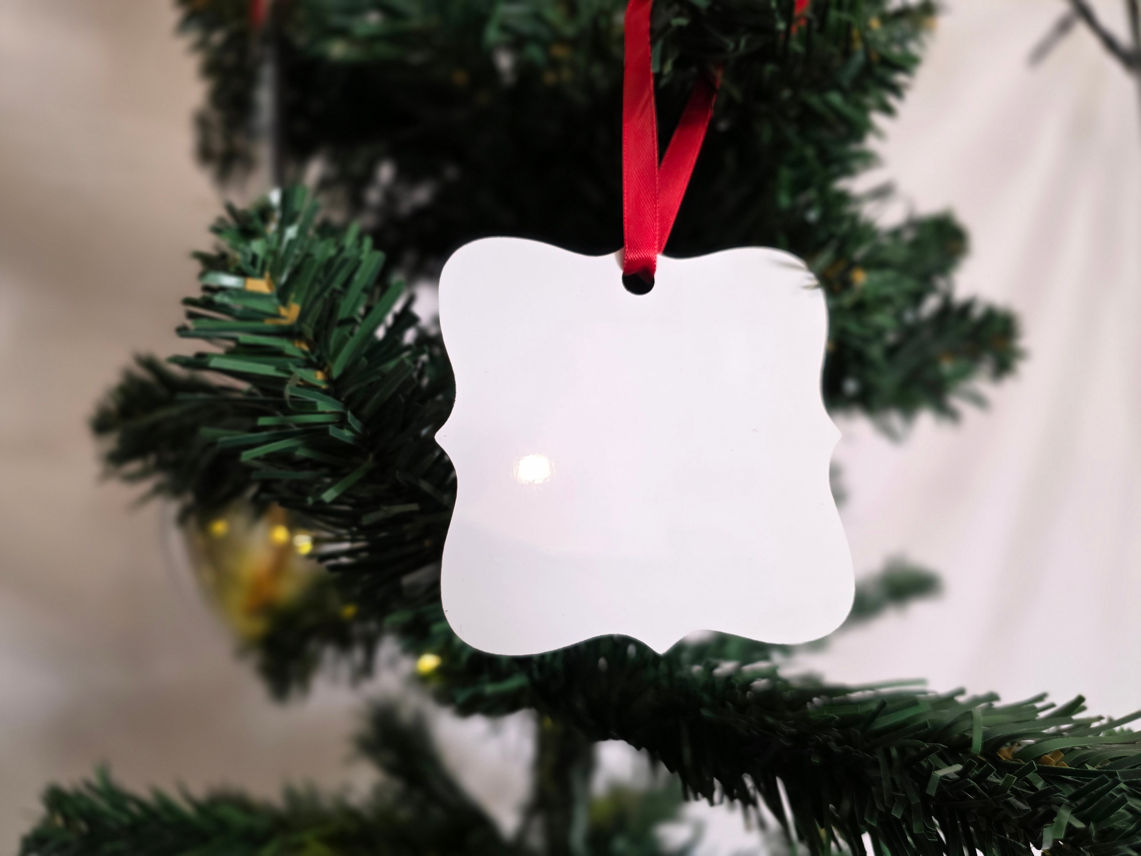 Square ornament mdf 2pc