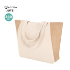 Sharma jute and cotton bag zipped 360gsm