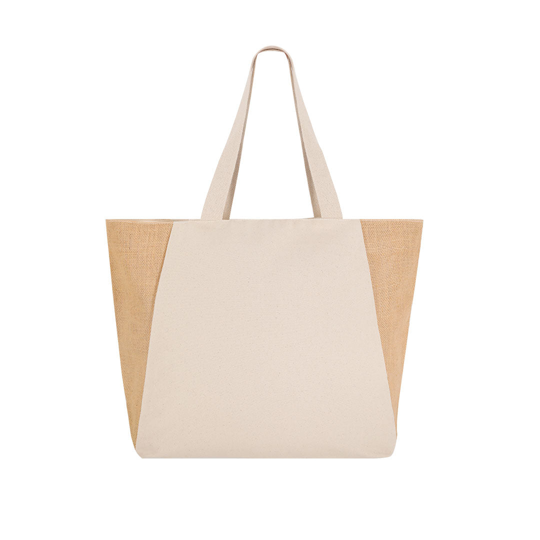 Sharma jute and cotton bag zipped 360gsm