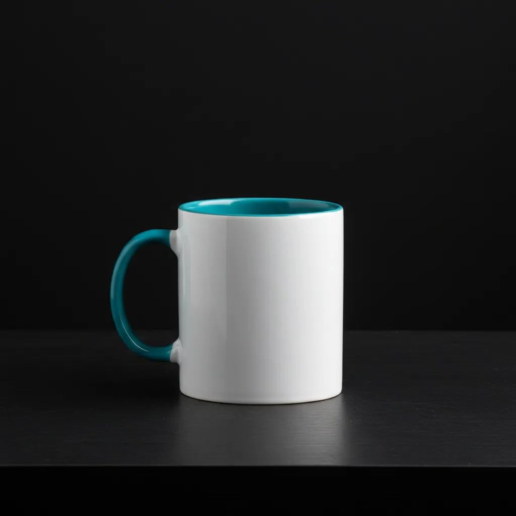 Travel Buddies - 330 ml ceramic Teal mug - custom