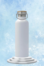 Photo printable Thermos Bottle 750 ml / 25oz - Bamboo lid With Handle