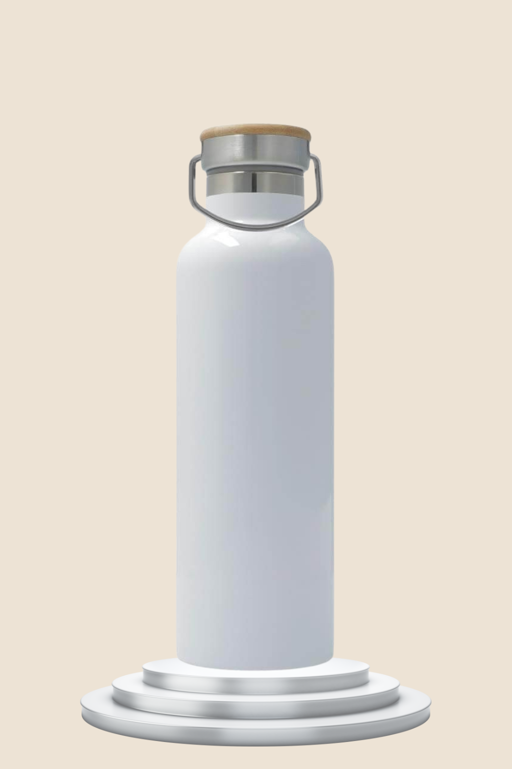 Photo printable Thermos Bottle 750 ml / 25oz - Bamboo lid With Handle