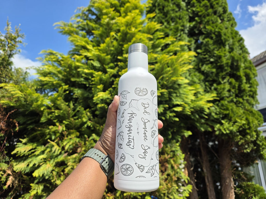 Engraved Stainless steel with copper insulated water bottle 24h Hot & cold