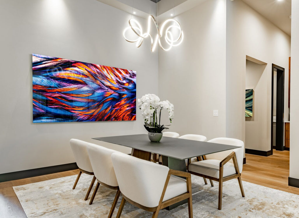 Aluminum Metal photo panels on wall