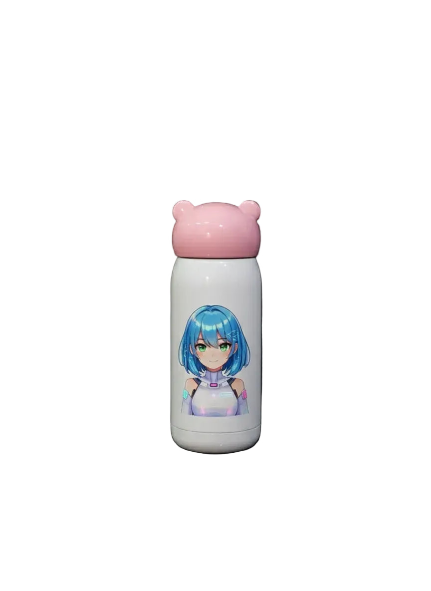 Customized kids bottle with photoprinting and color lids
