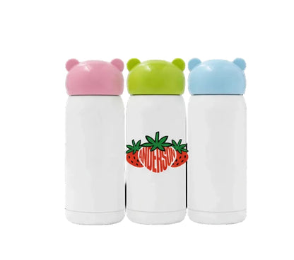 Customised Banana & Strawberry Text Kids Bottle
