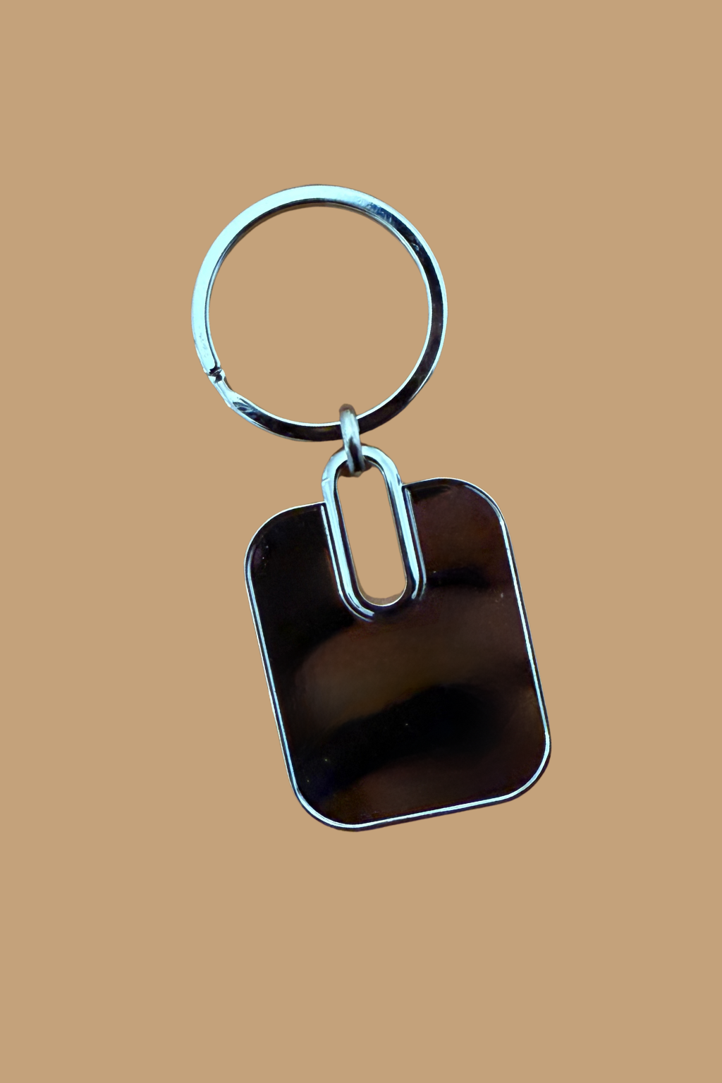 Personalized Metal engraved keyring/Keychain with text for gifting Rectangle shaped