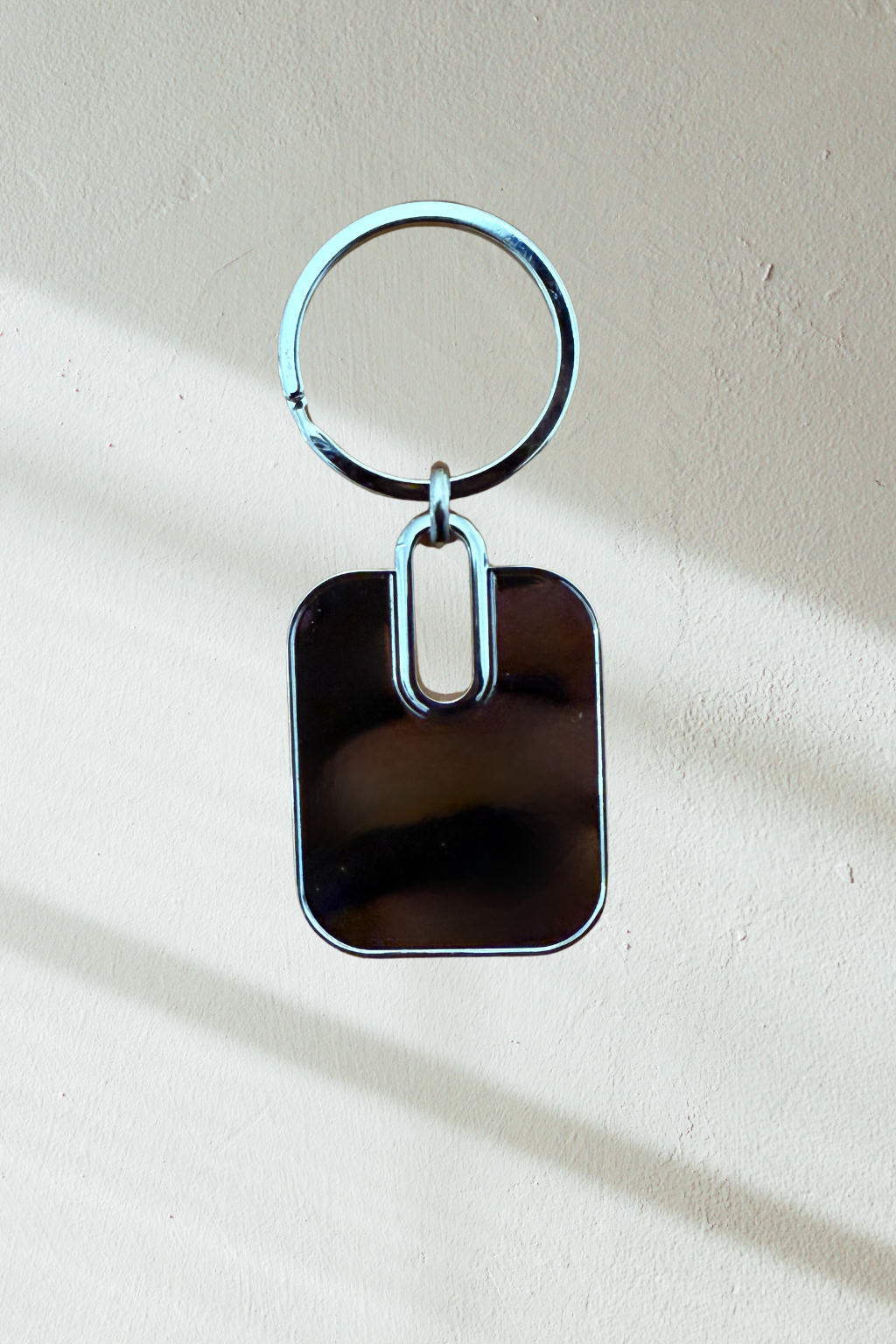 Personalized Metal engraved keyring/Keychain with text for gifting Rectangle shaped