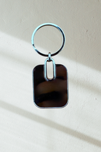 Personalized Metal engraved keyring/Keychain with text for gifting Rectangle shaped