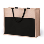 Cekon jute bag with cotton front pocket