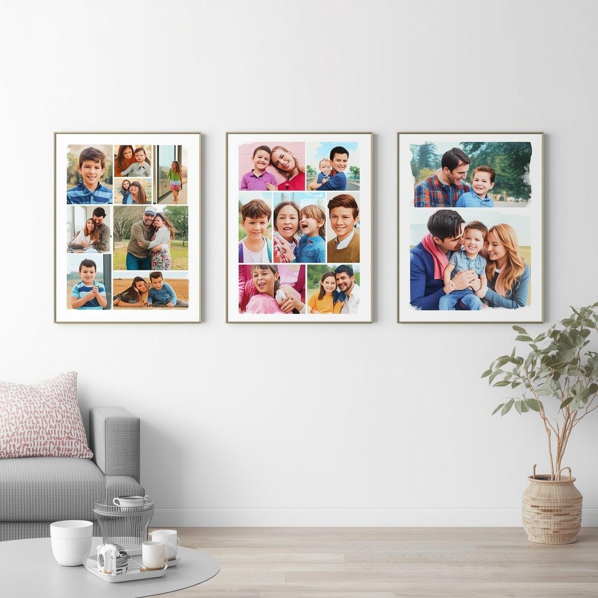 Aluminum Metal photo panels on wall
