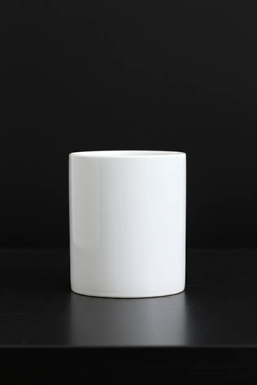 The Freestyle 360° Mug - Upload your own full-wrap art - White