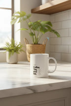 The Freestyle 360° Mug - Upload your own full-wrap art - White