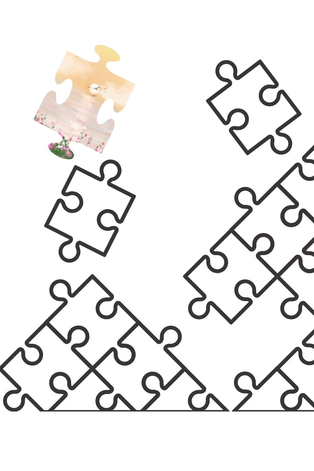 Customized Puzzles made with card board