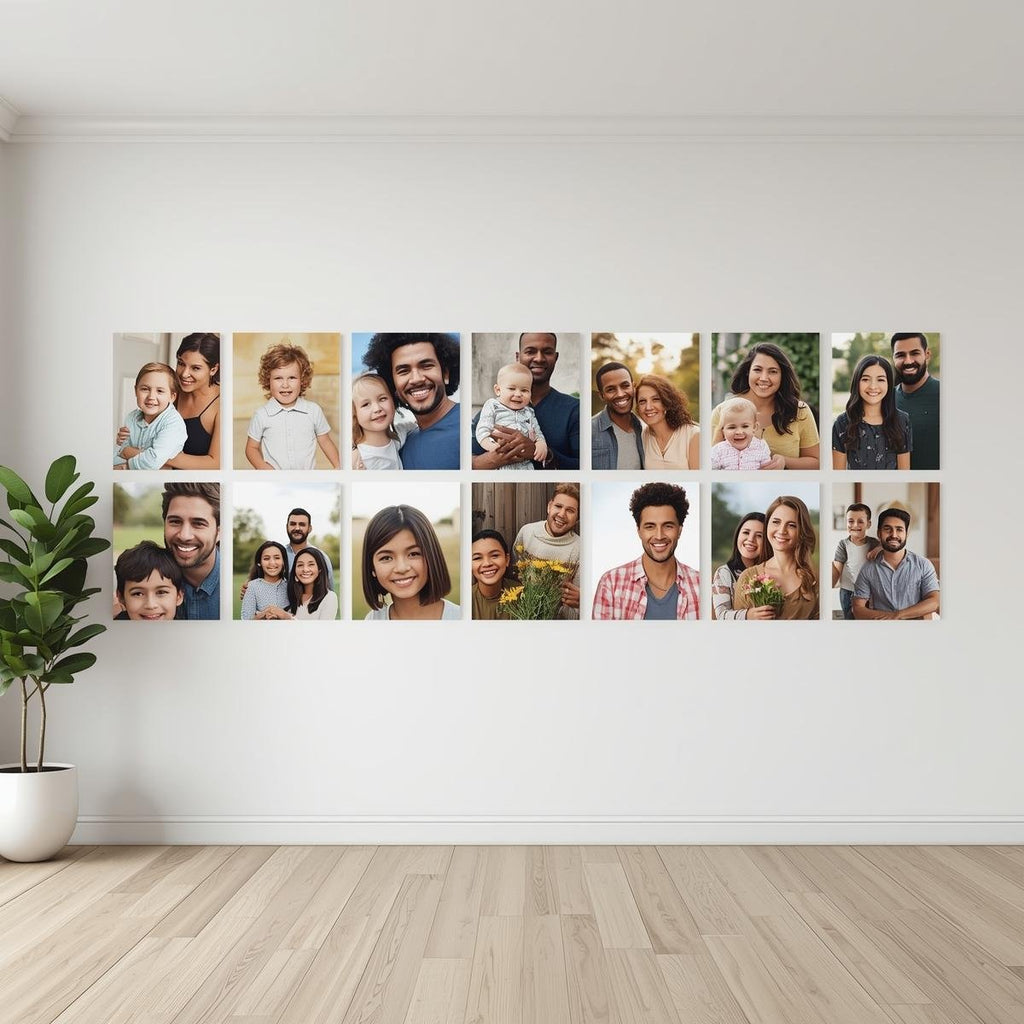 Aluminum Metal photo panels on wall