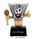 Smiling Badminton Shuttlecock made with resin