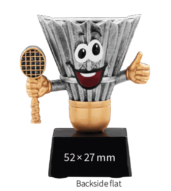 Smiling Badminton Shuttlecock made with resin