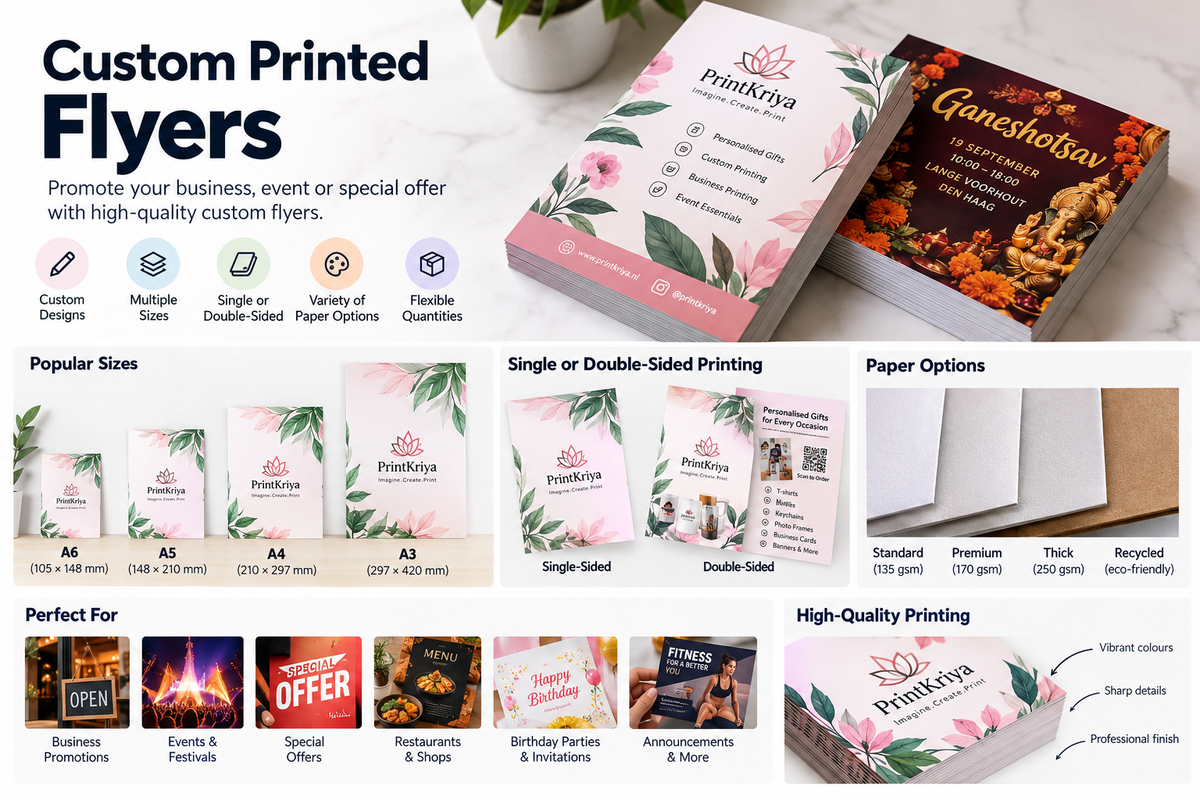 Custom Printed Flyers A5 size