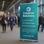 Custom Printed Roll-Up Banner – 80 × 200 cm