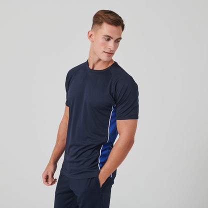 Round Neck Panel Sports Tees
