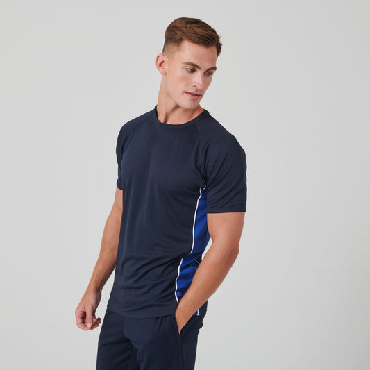 Round Neck Panel Sports Tees