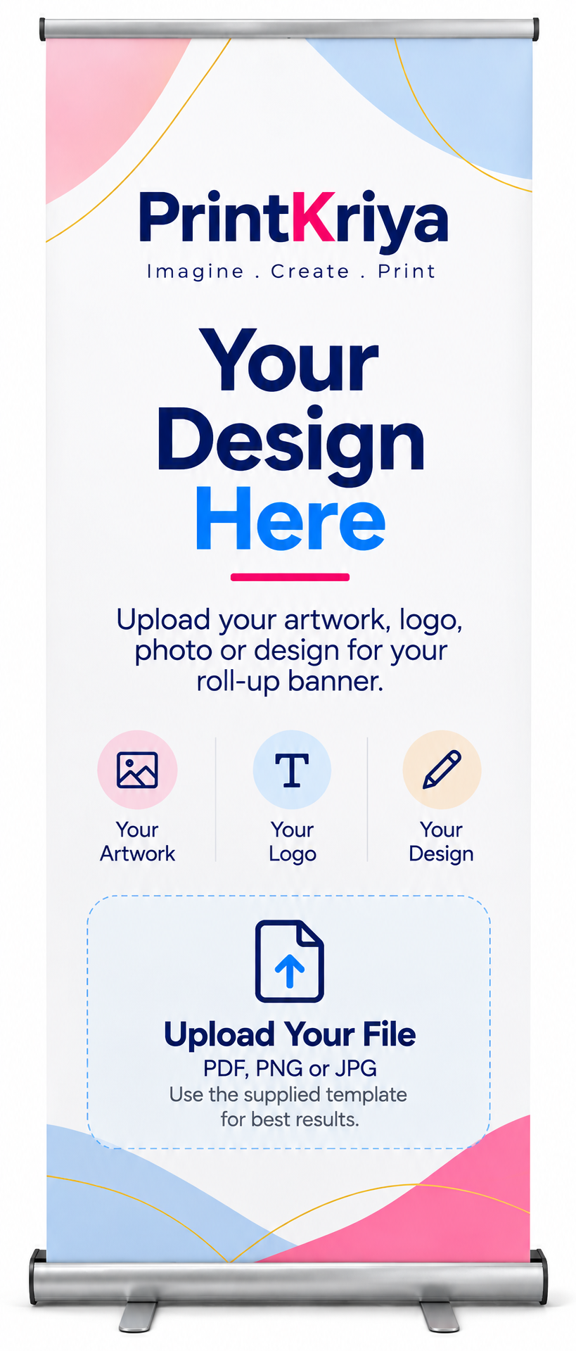 Custom Printed Roll-Up Banner – 80 × 200 cm