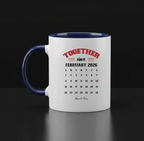 Together Since - 330 ml ceramic Navy Blue mug - custom