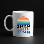 Sunshine Music Groove - 330 ml ceramic white mug - custom