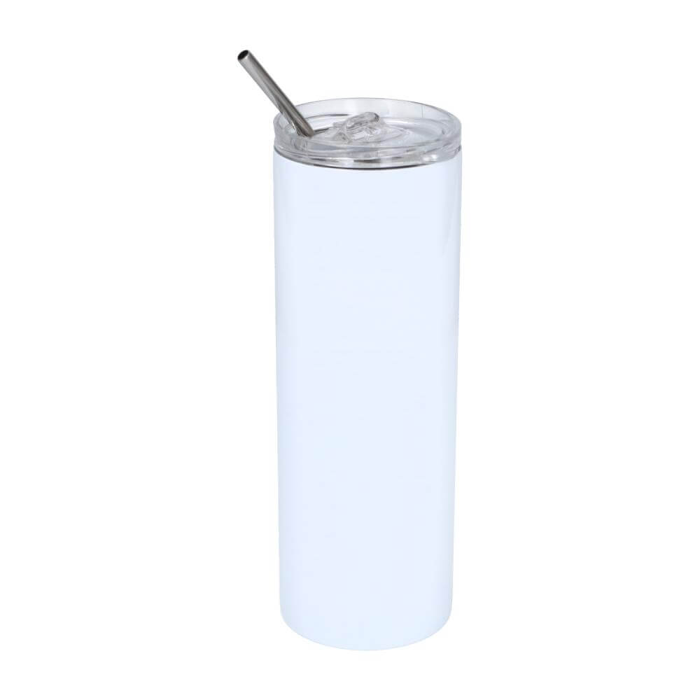 Photo printable Thermos Bottle with metal straw 590 ml / 20oz