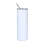 Photo printable Thermos Bottle with metal straw 590 ml / 20oz