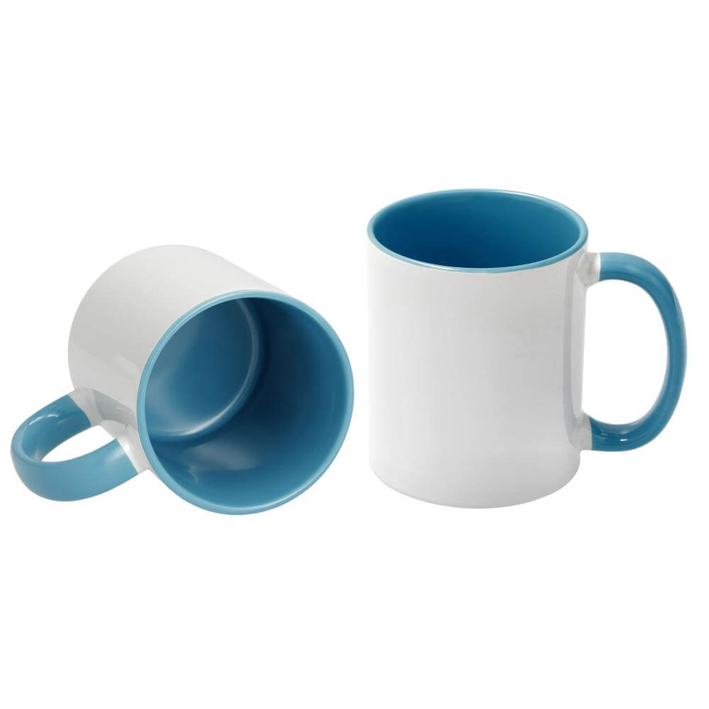 Ceramic Mug with Color Inside and Handle colored