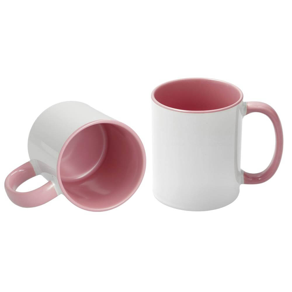Ceramic Mug with Color Inside and Handle colored