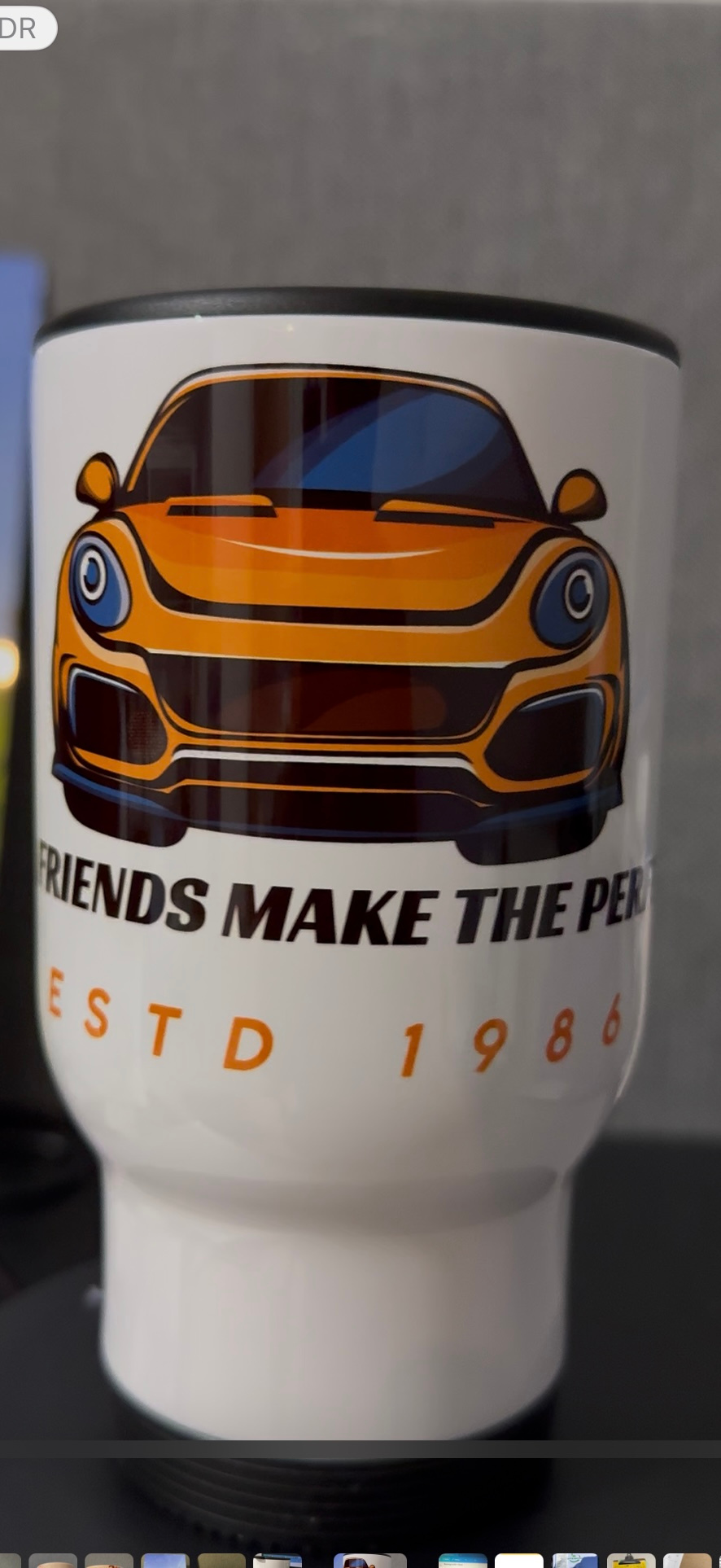 Car tumbler - With car Quote & Year - Custom print
