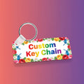 Double side printable business keychain - Rectangle
