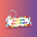 Double side printable business keychain - Rectangle