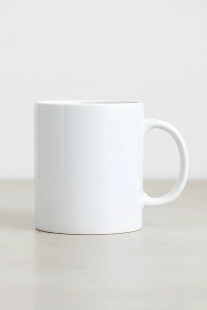 The Freestyle 360° Mug - Upload your own full-wrap art - White