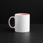 Baby Face Cutout - 330 ml ceramic Pink mug - custom