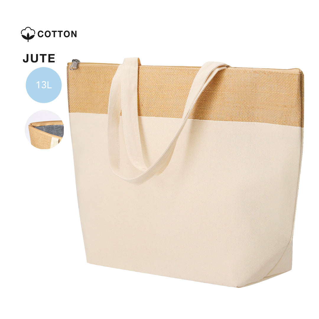 Jute and cotton Thermel Linax zipped