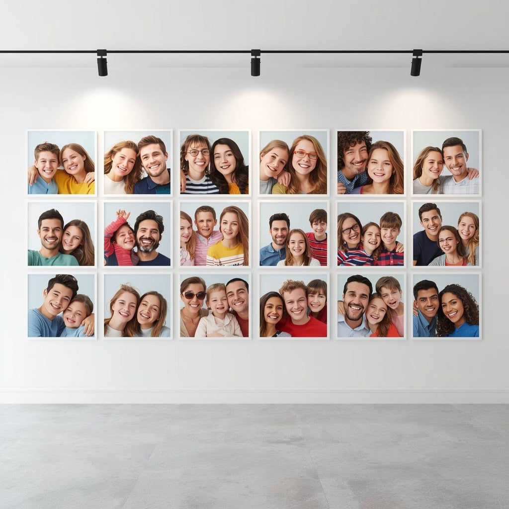 Aluminum Metal photo panels on wall