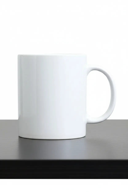 The Freestyle 360° Mug - Upload your own full-wrap art - White